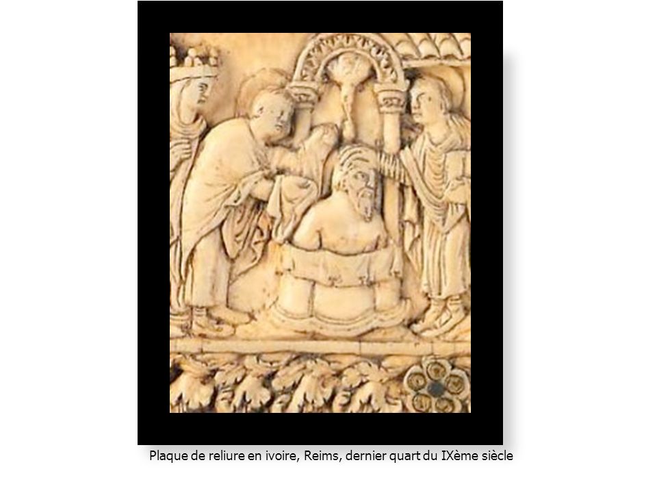 Plaque de reliure en ivoire, Reims, dernier quart du IXème siècle