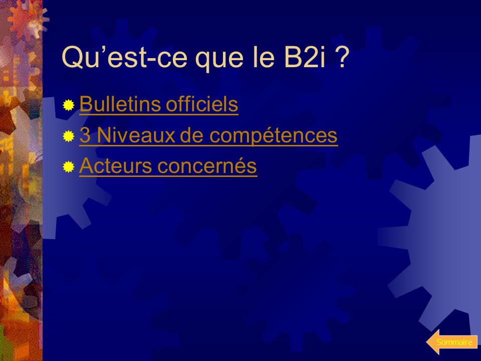 Qu’est-ce que le B2i Bulletins officiels 3 Niveaux de compétences