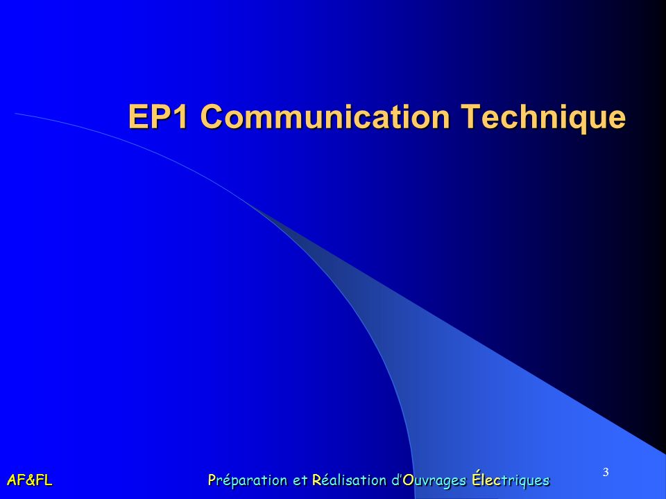 EP1 Communication Technique