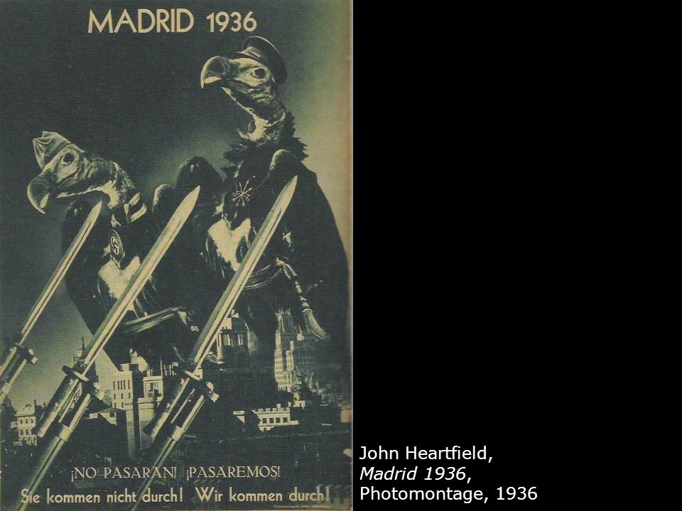 John Heartfield, Madrid 1936, Photomontage, 1936