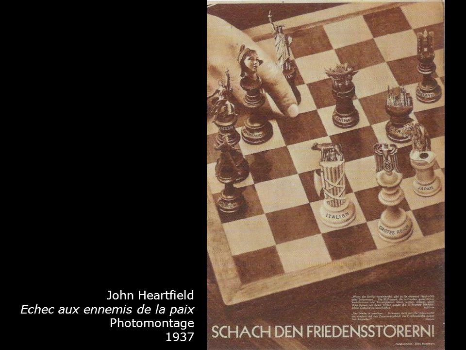 John Heartfield Echec aux ennemis de la paix Photomontage 1937