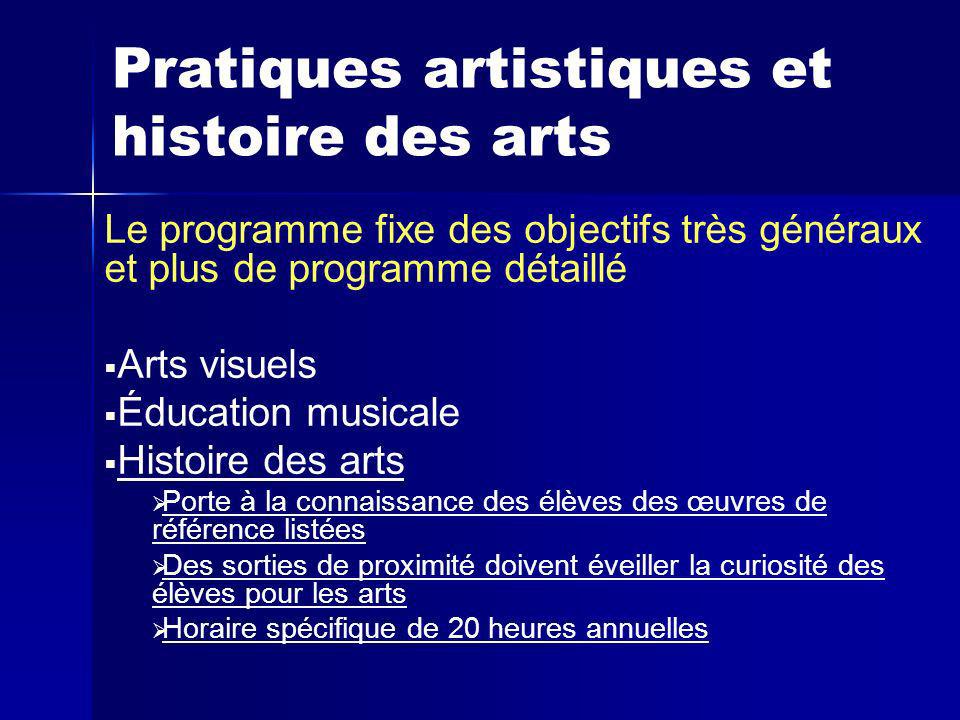 Pratiques artistiques et histoire des arts