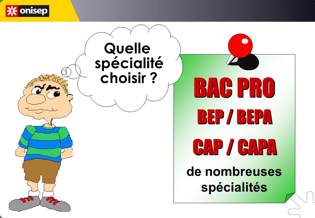BAC PRO CAP / CAPA BEP / BEPA Quelle spécialité choisir
