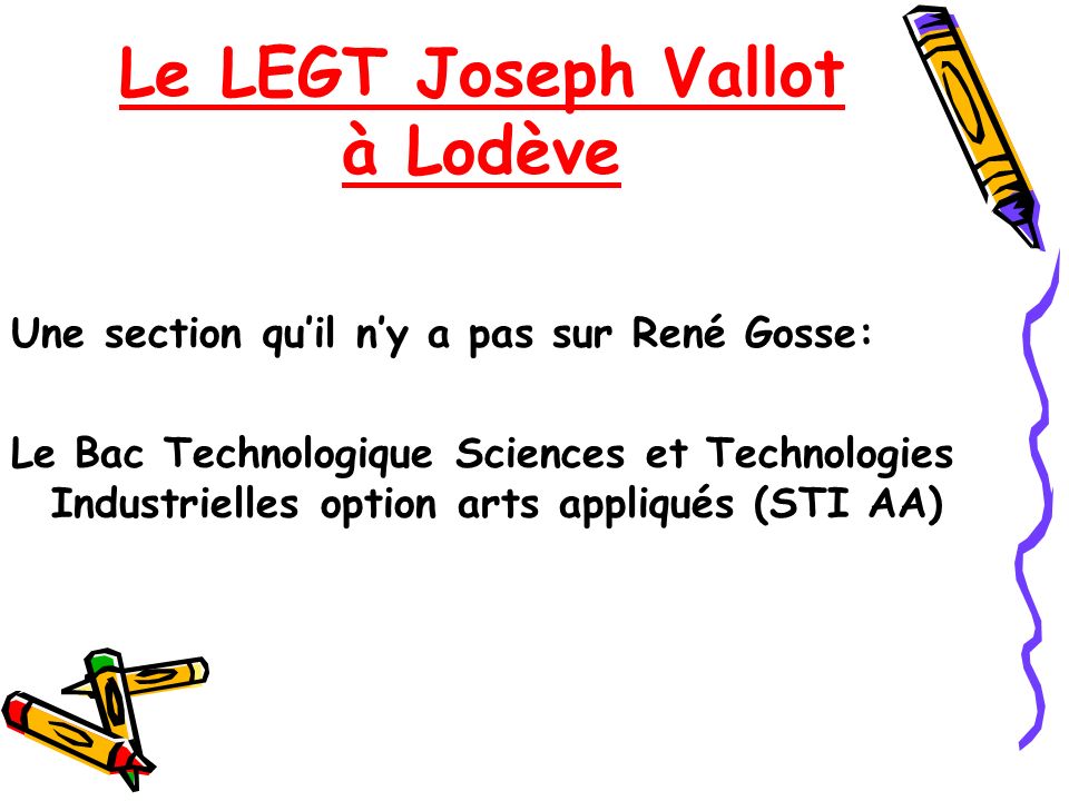 Le LEGT Joseph Vallot à Lodève
