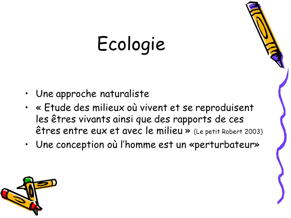 Ecologie Une approche naturaliste