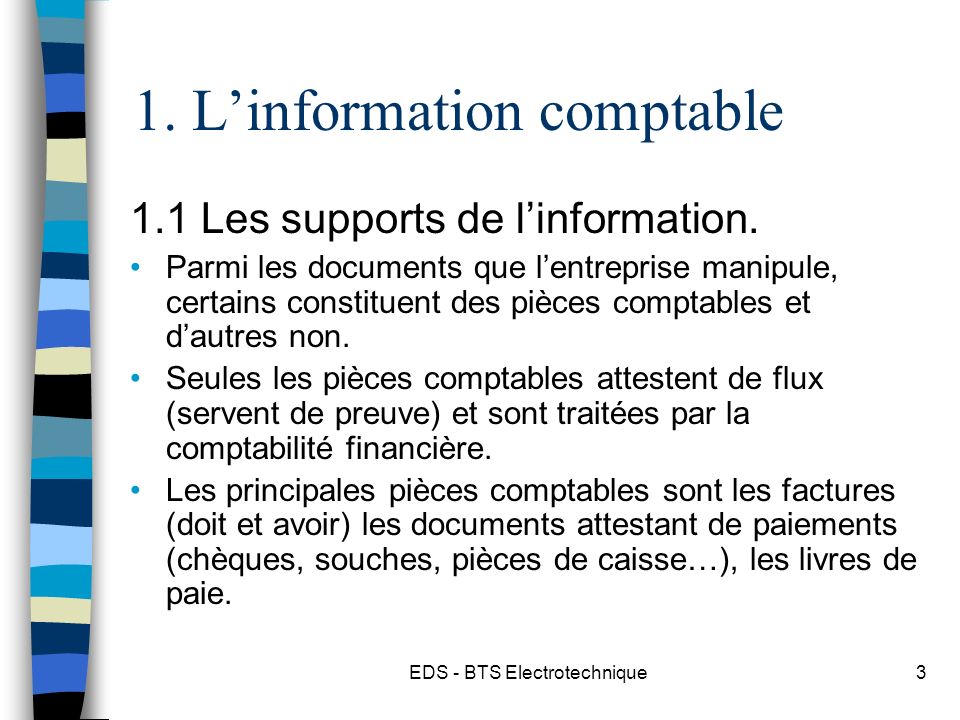 1. L’information comptable