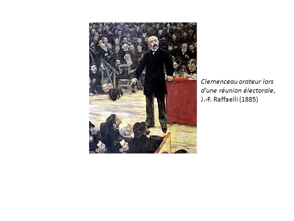Clemenceau orateur lors