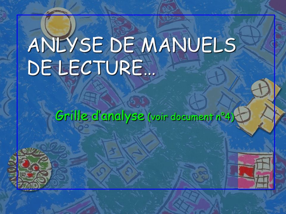ANLYSE DE MANUELS DE LECTURE…