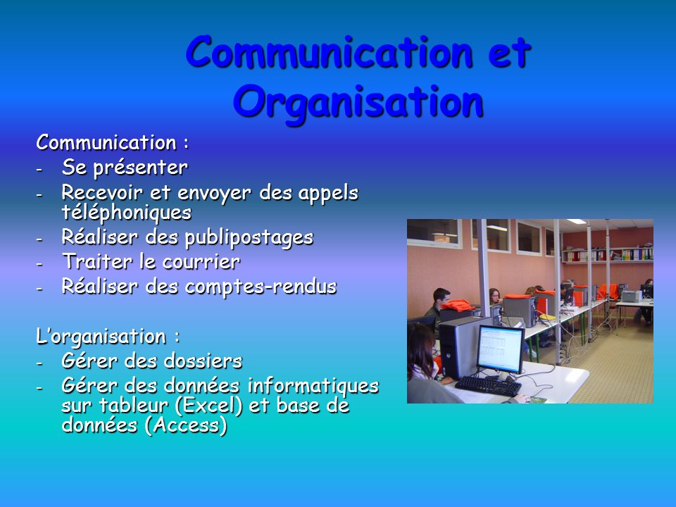 Communication et Organisation
