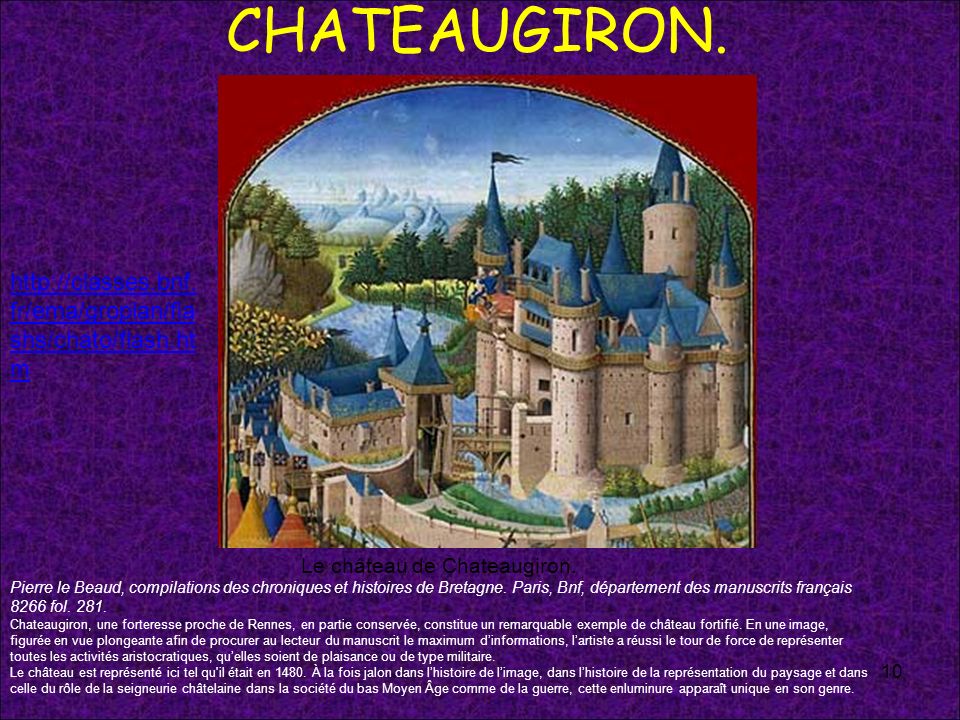 Le château de Chateaugiron.