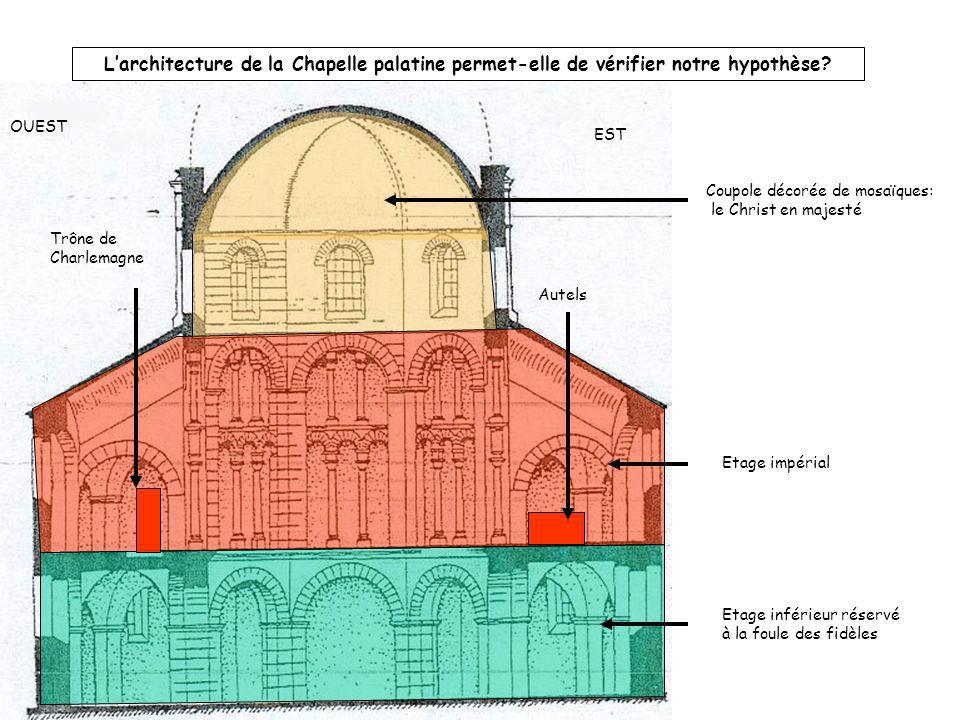 L’architecture de la Chapelle palatine permet-elle de vérifier notre hypothèse