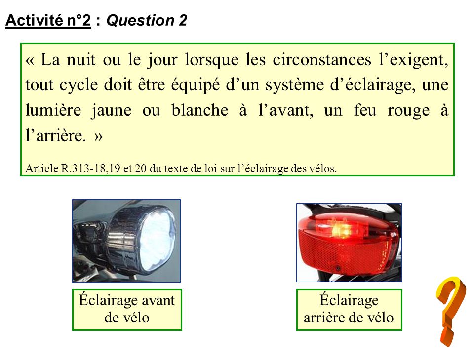 Activité n°2 : Question 2
