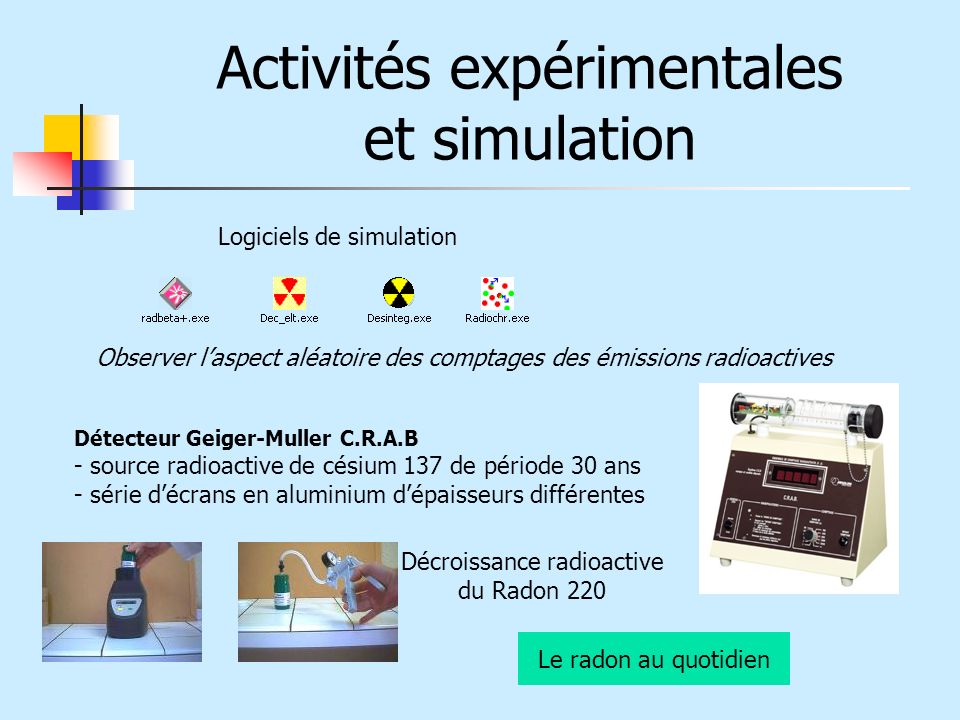Activités expérimentales et simulation