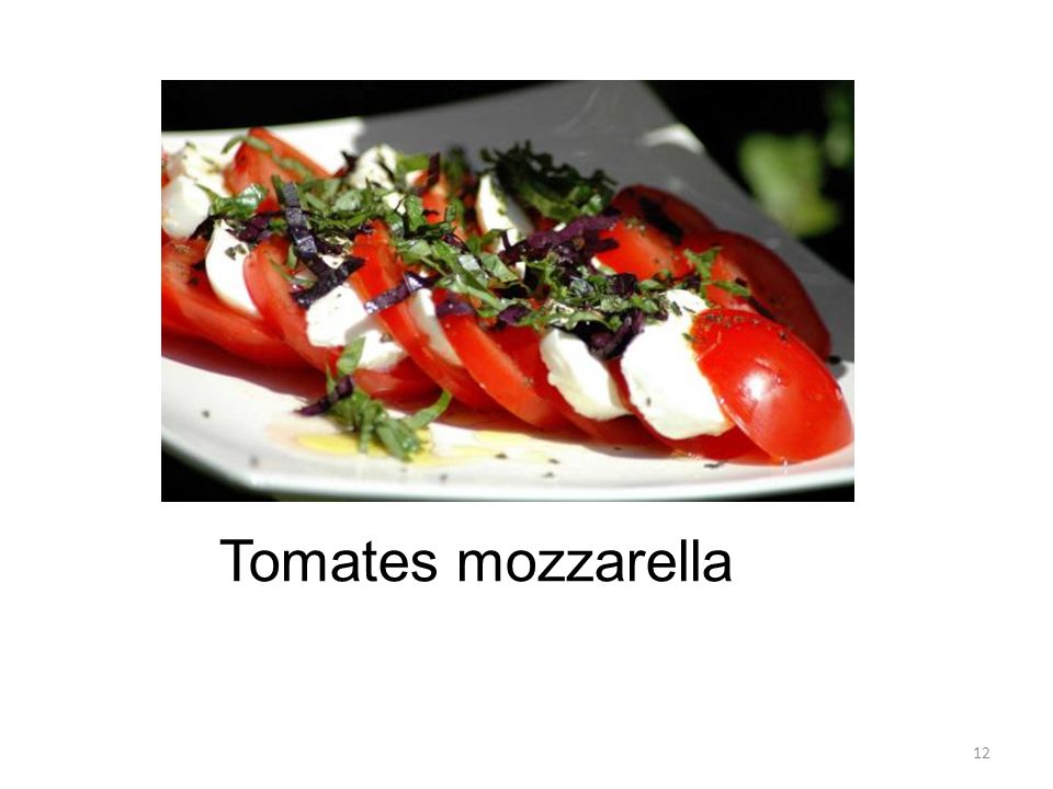 Tomates mozzarella