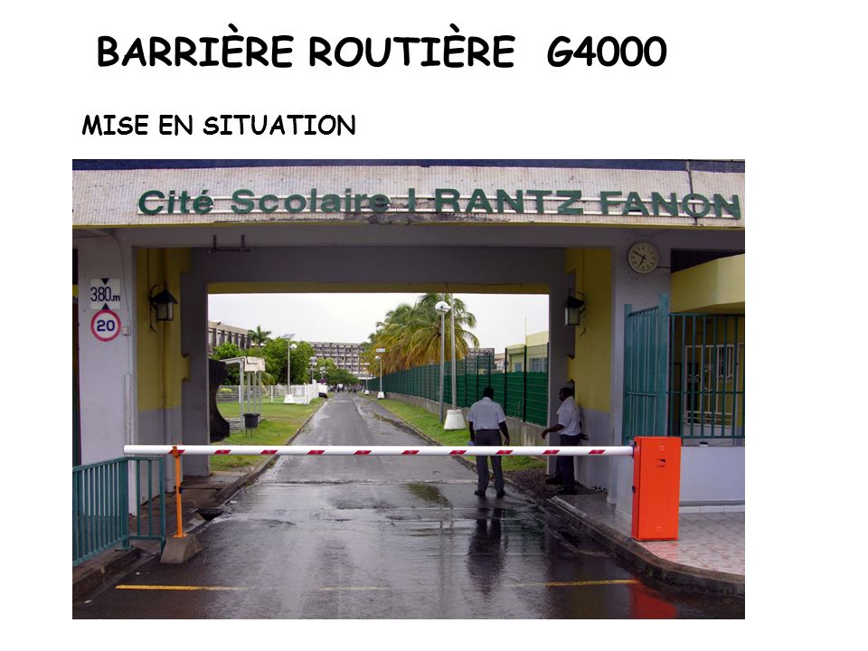 BARRIÈRE ROUTIÈRE G4000 MISE EN SITUATION