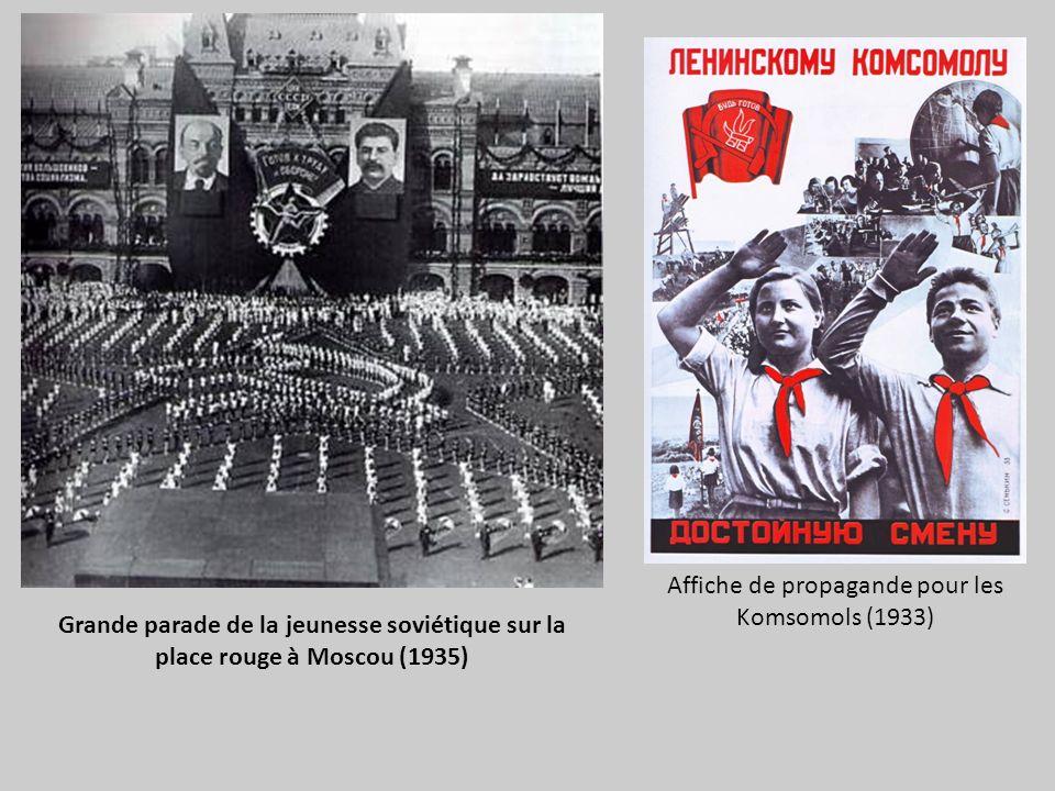 Affiche de propagande pour les Komsomols (1933)