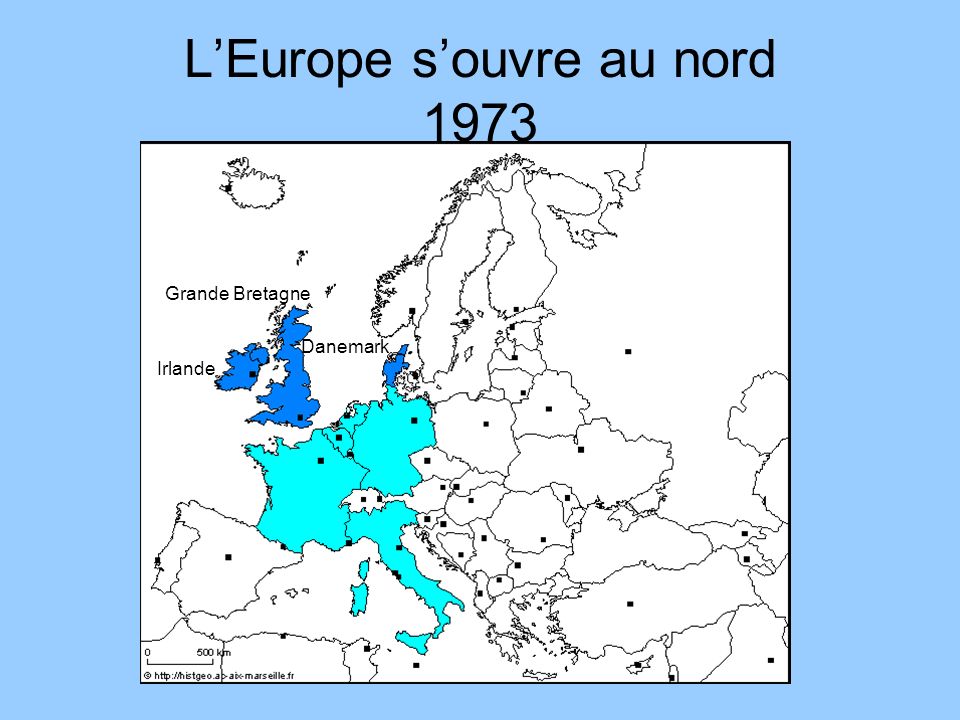 L’Europe s’ouvre au nord 1973