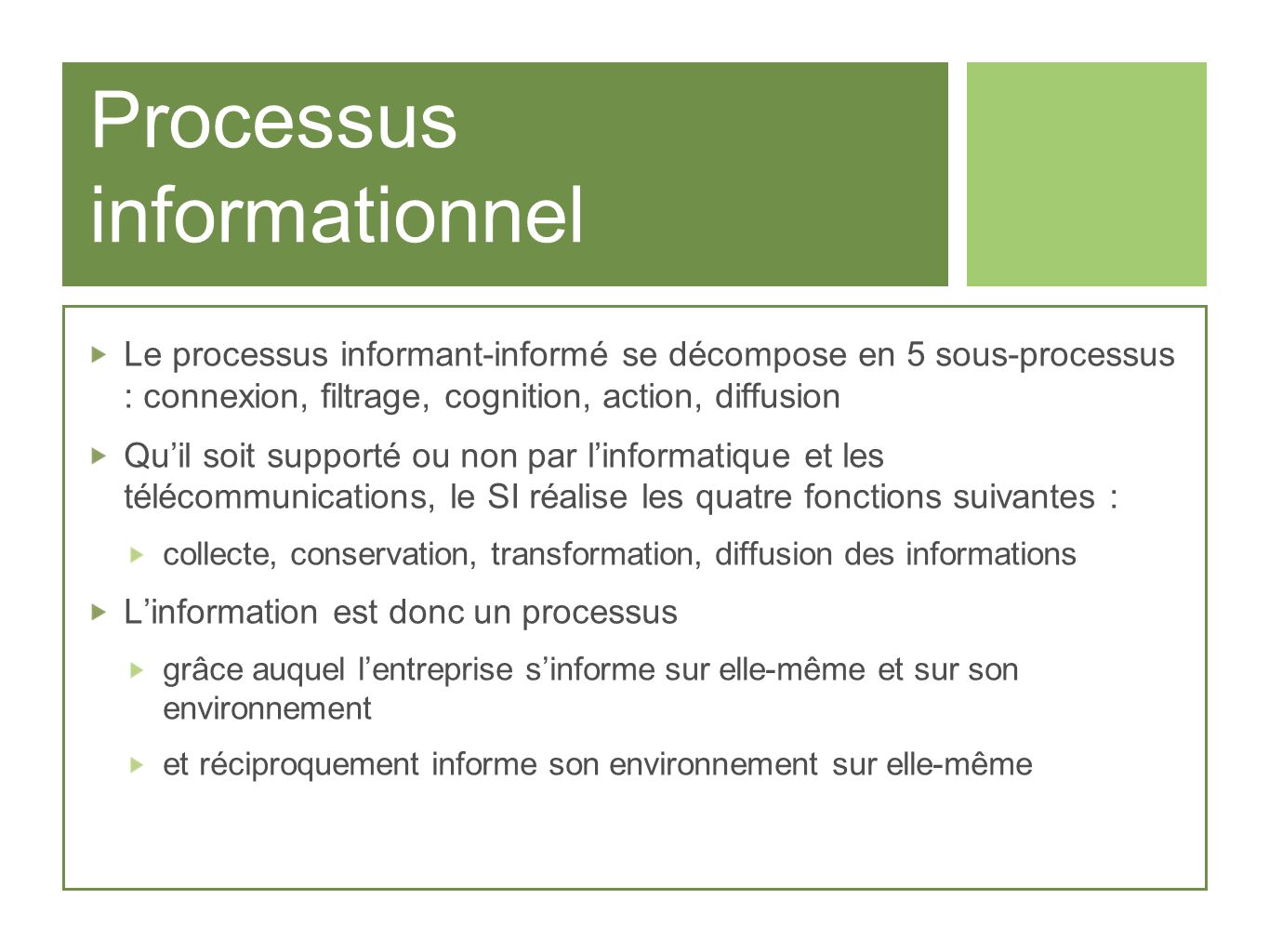 Processus informationnel