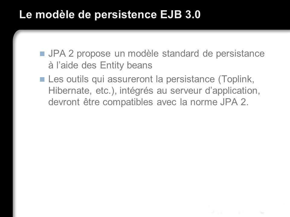 Le modèle de persistence EJB 3.0