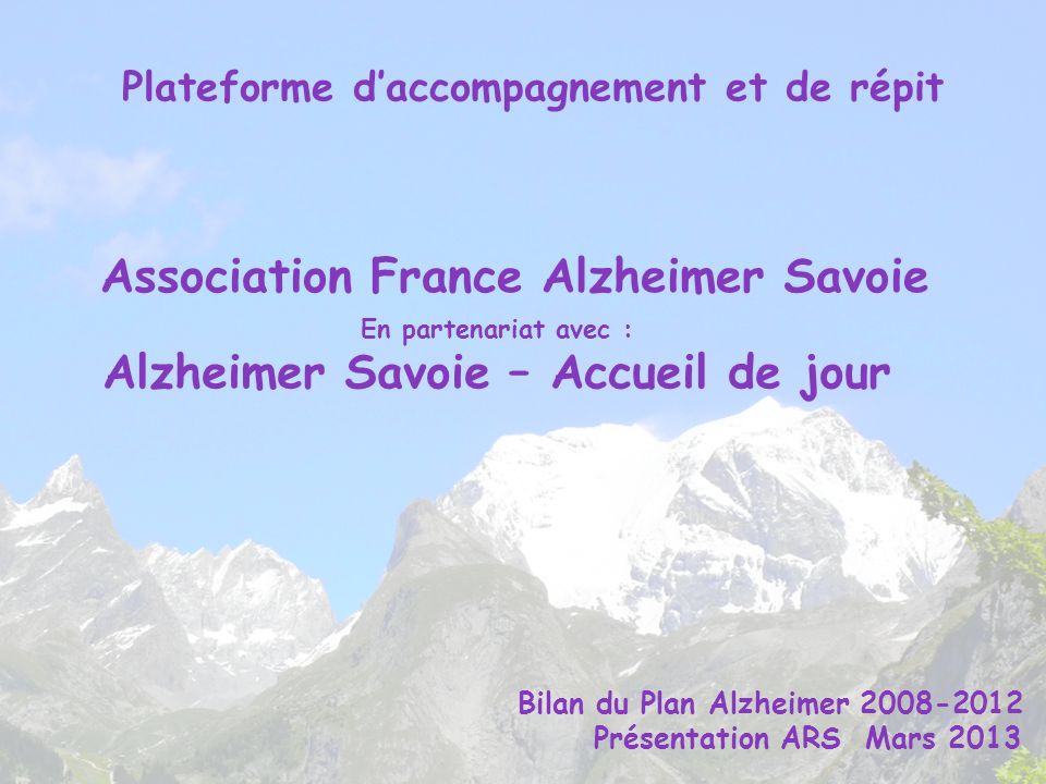 Association France Alzheimer Savoie