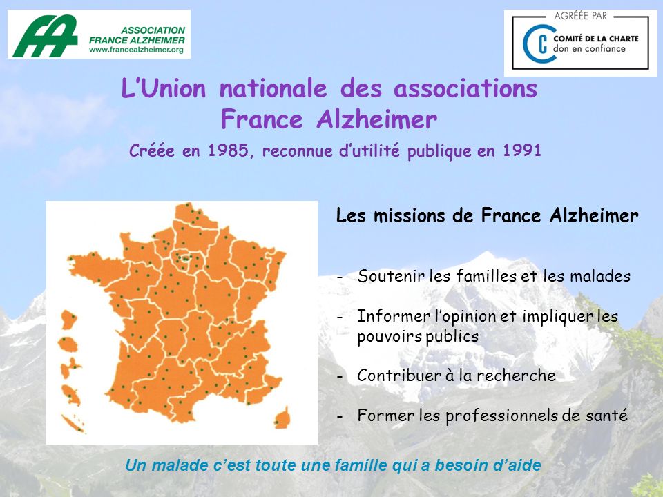 L’Union nationale des associations France Alzheimer