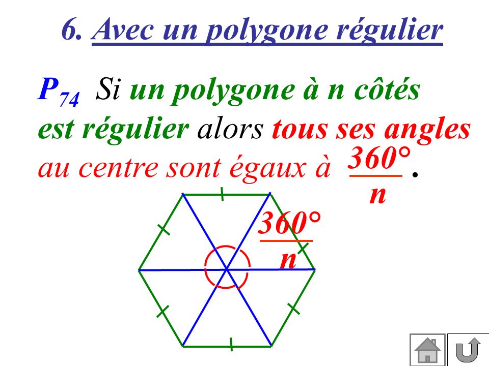 6. Avec un polygone régulier