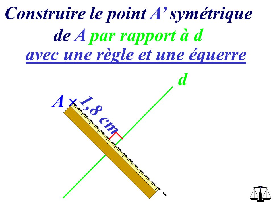 Construire le point A’ symétrique