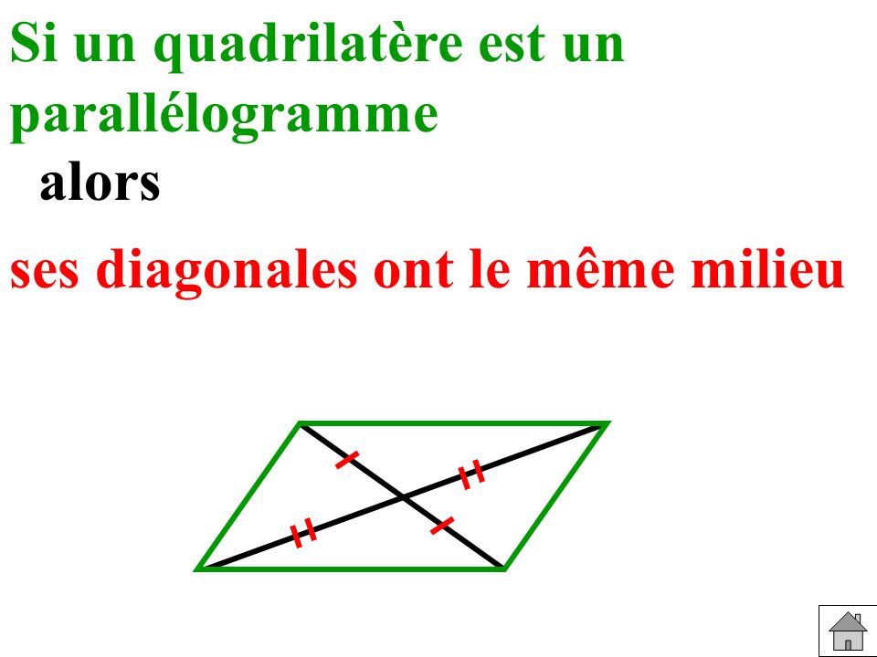 Si un quadrilatère est un parallélogramme