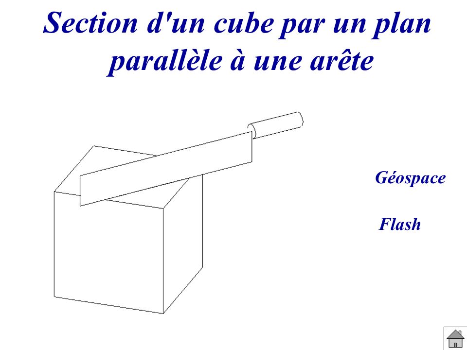 Section d un cube par un plan