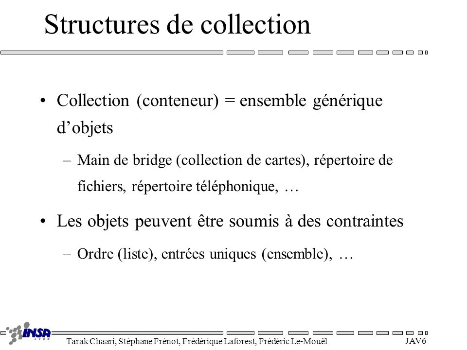 Structures de collection
