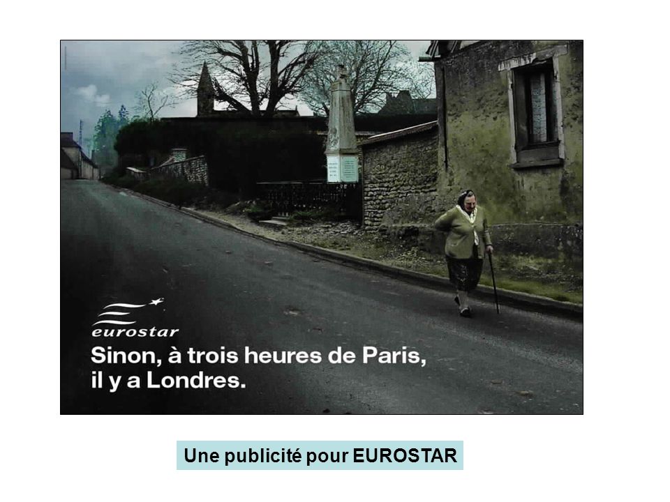 Une publicité pour EUROSTAR