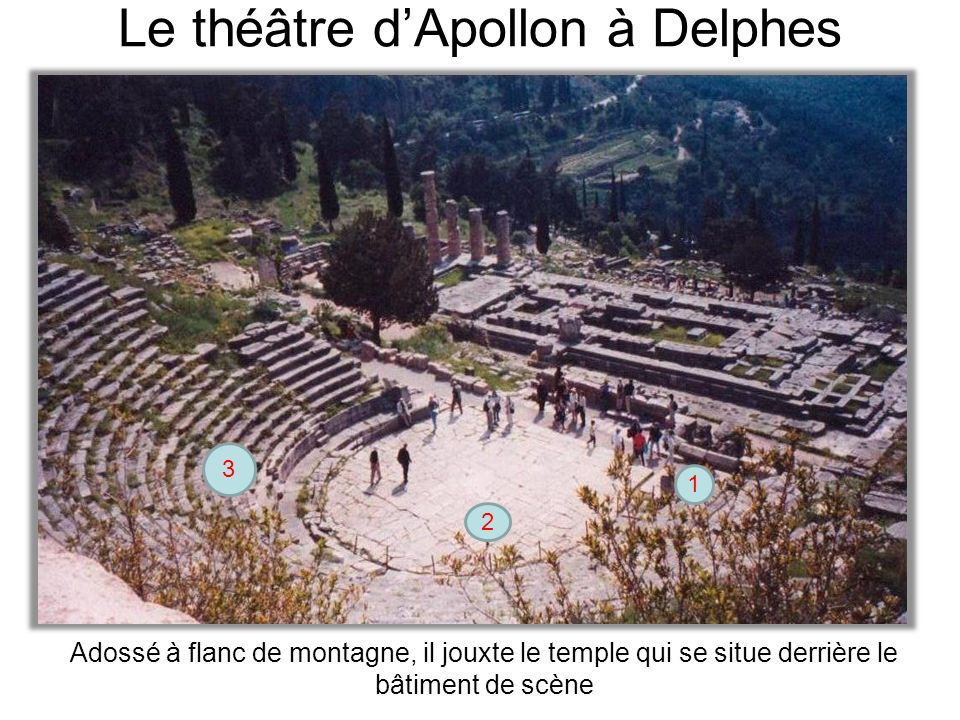 Le théâtre d’Apollon à Delphes