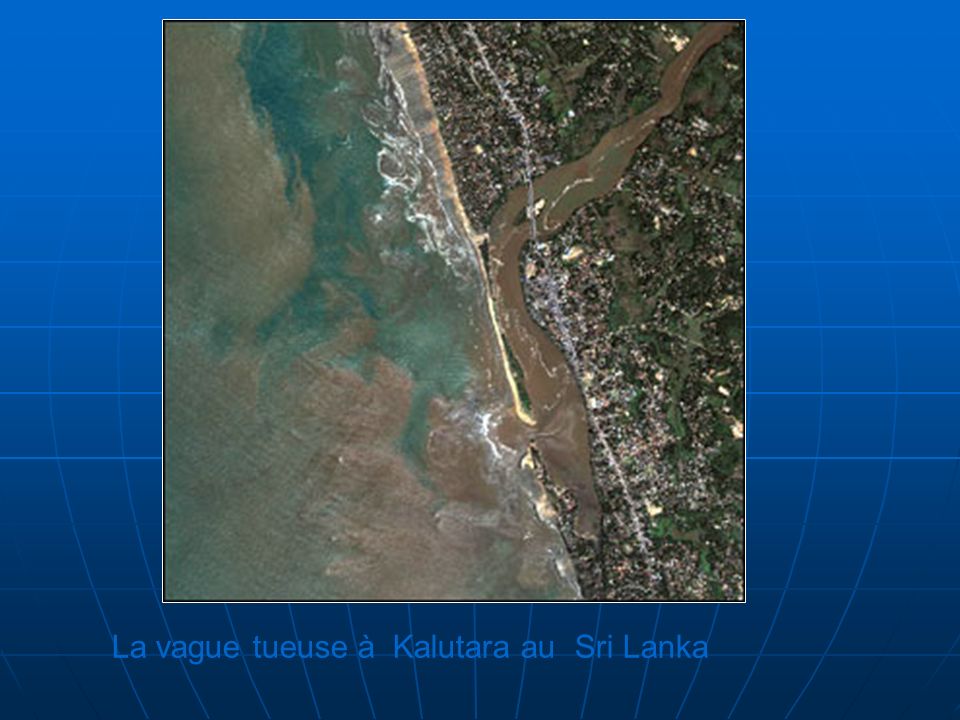 La vague tueuse à Kalutara au Sri Lanka