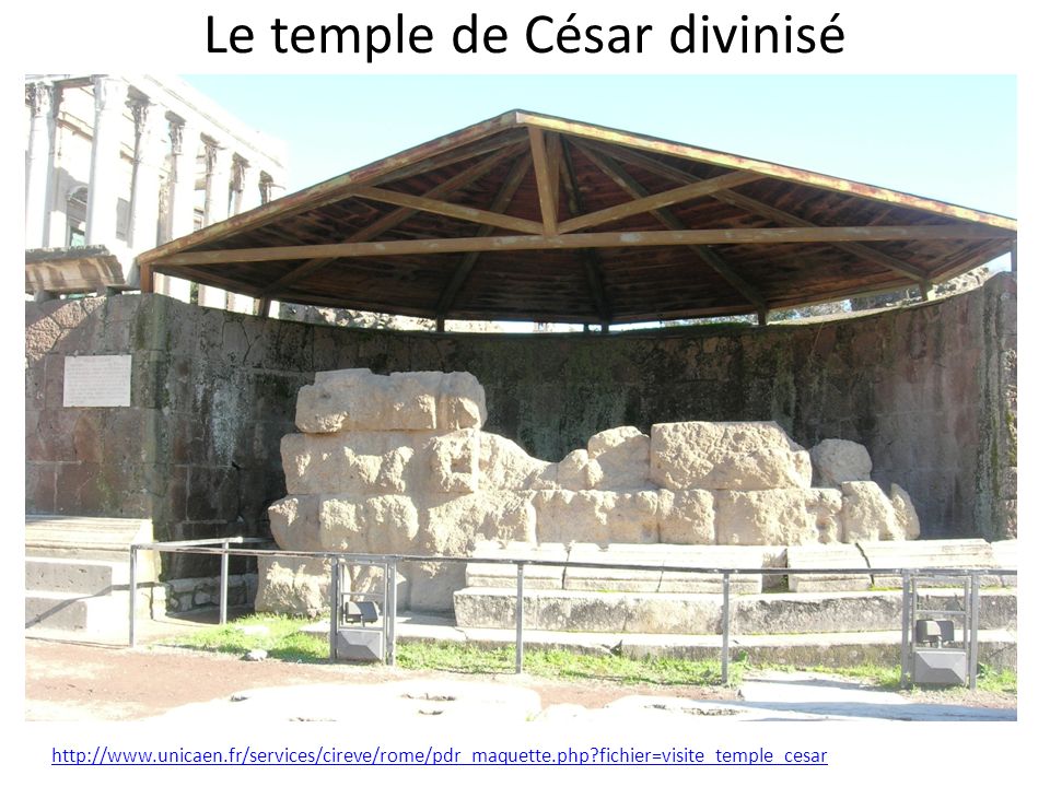 Le temple de César divinisé