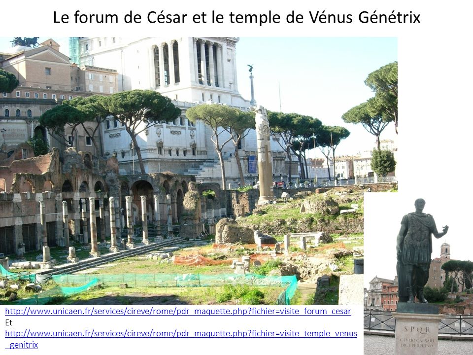 Le forum de César et le temple de Vénus Génétrix