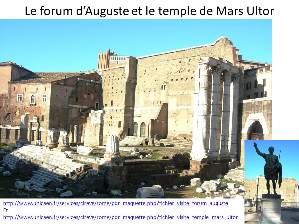 Le forum d’Auguste et le temple de Mars Ultor