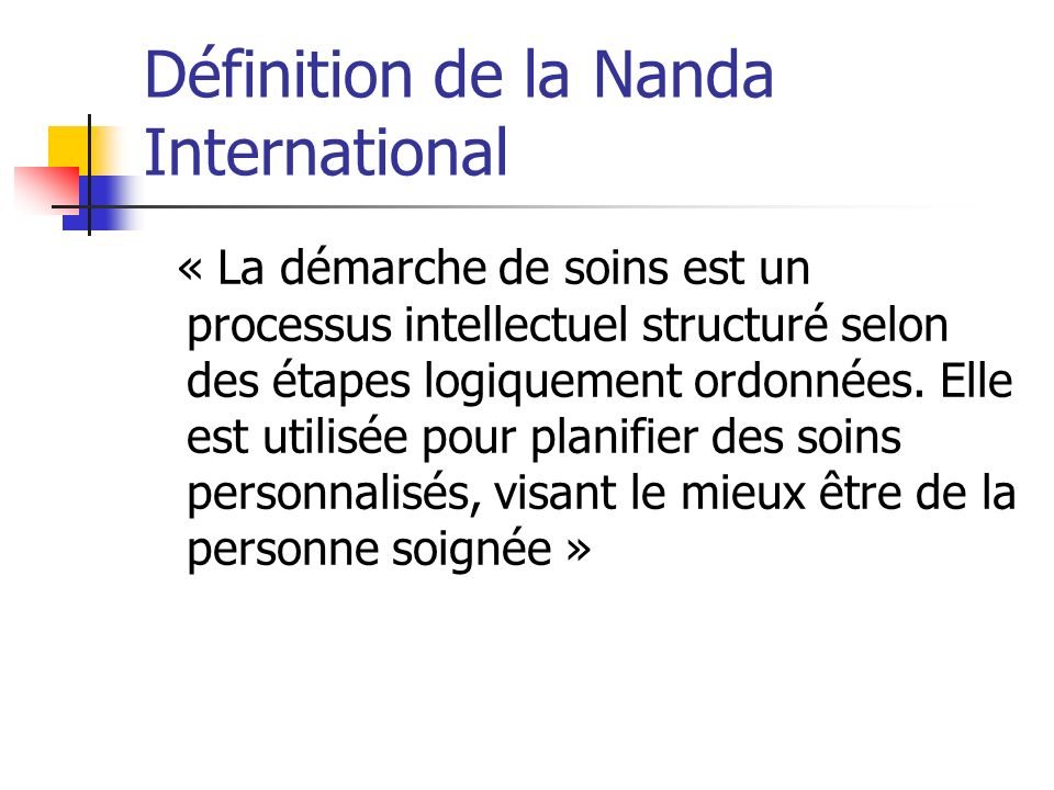 Définition de la Nanda International