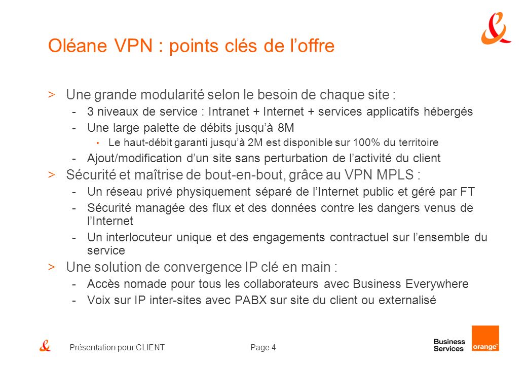 Oléane VPN : points clés de l’offre