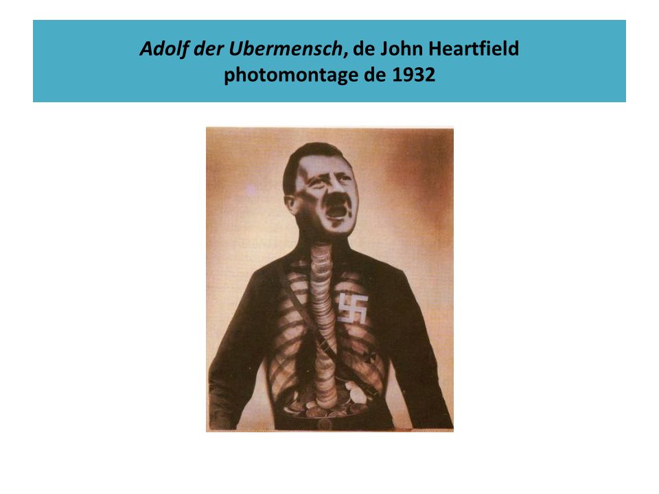 Adolf der Ubermensch, de John Heartfield photomontage de 1932