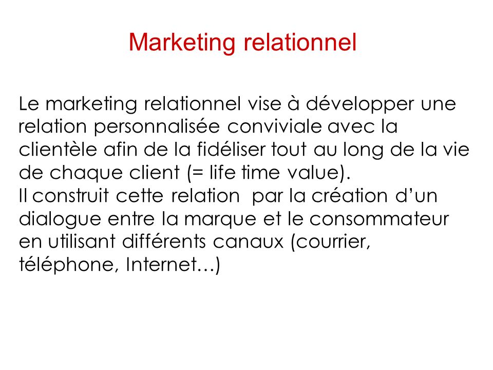 Marketing relationnel