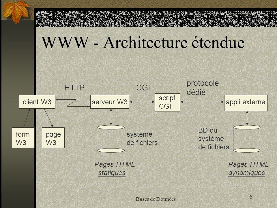 WWW - Architecture étendue
