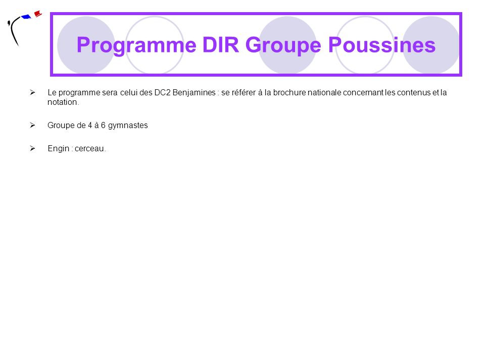 Programme DIR Groupe Poussines