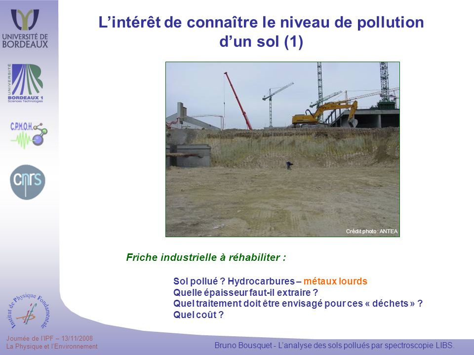 L’intérêt de connaître le niveau de pollution d’un sol (1)