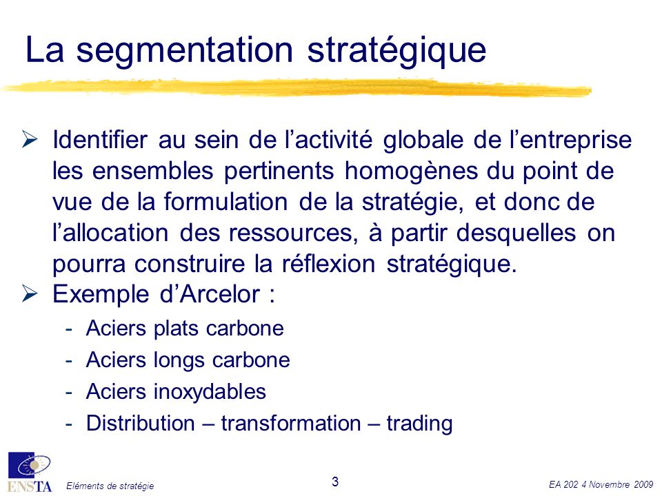 La segmentation stratégique