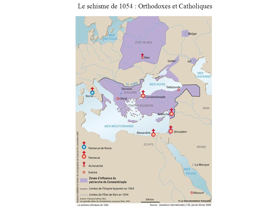 Le schisme de 1054 : Orthodoxes et Catholiques