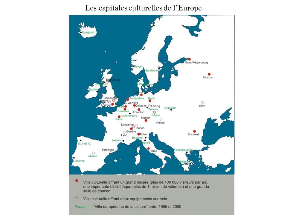 Les capitales culturelles de l’Europe