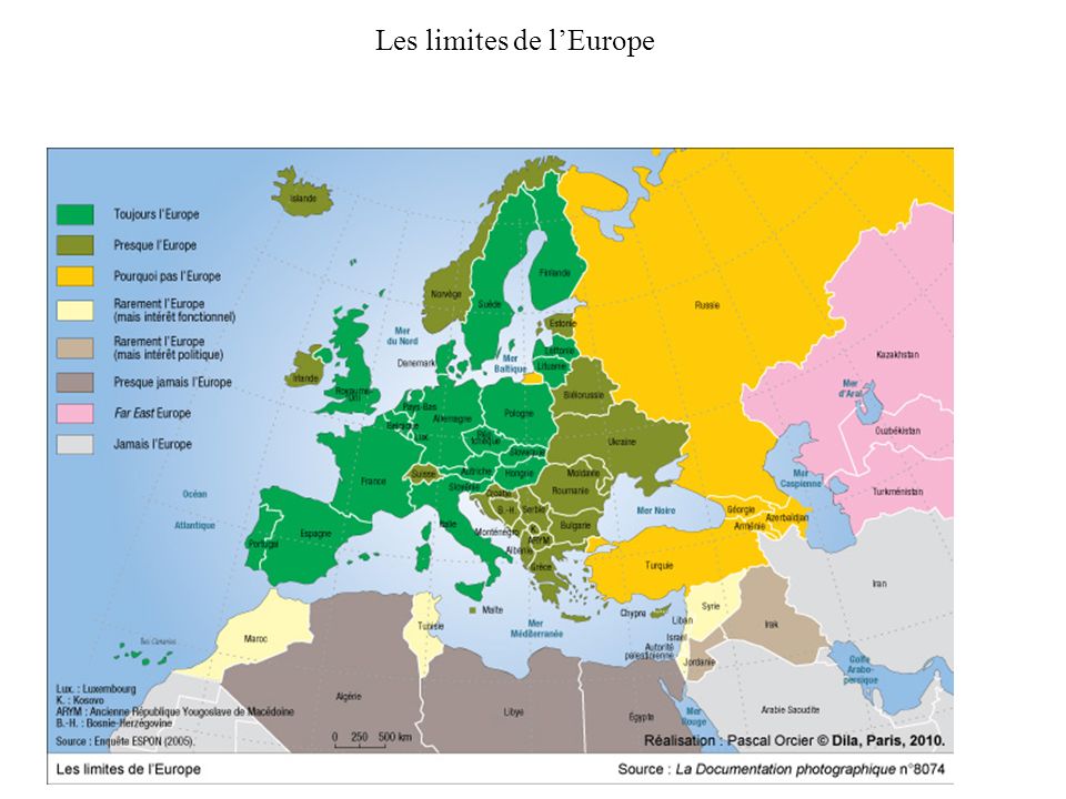 Les limites de l’Europe