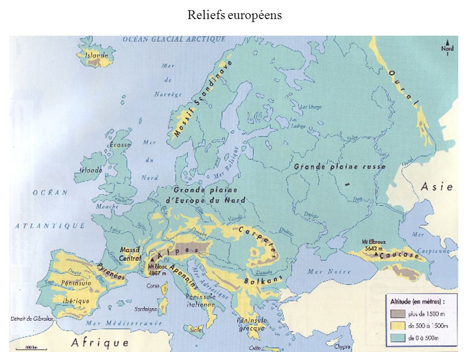 Reliefs européens