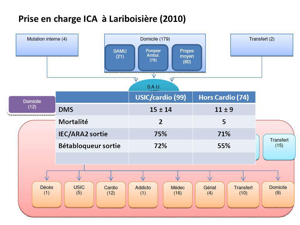 Prise en charge ICA à Lariboisière (2010)