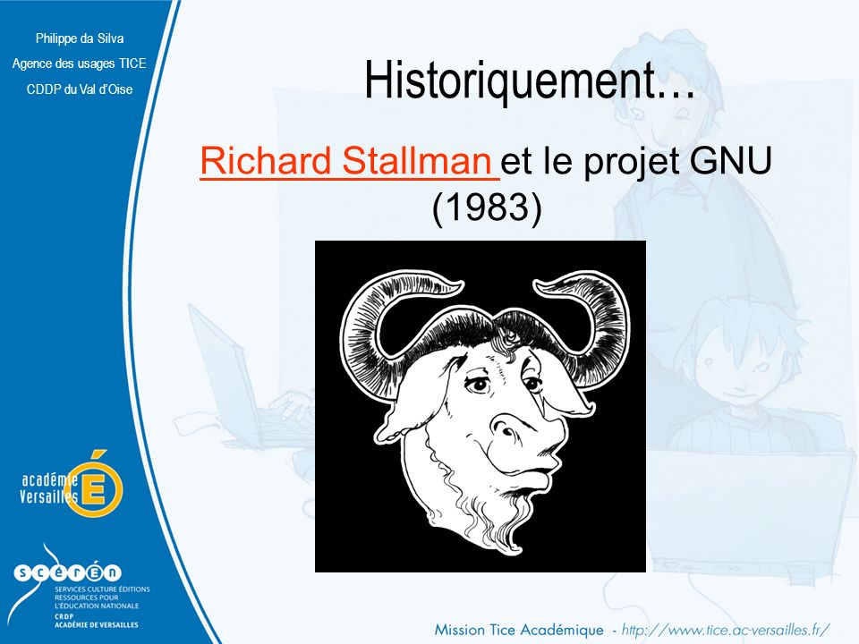 Richard Stallman et le projet GNU (1983)
